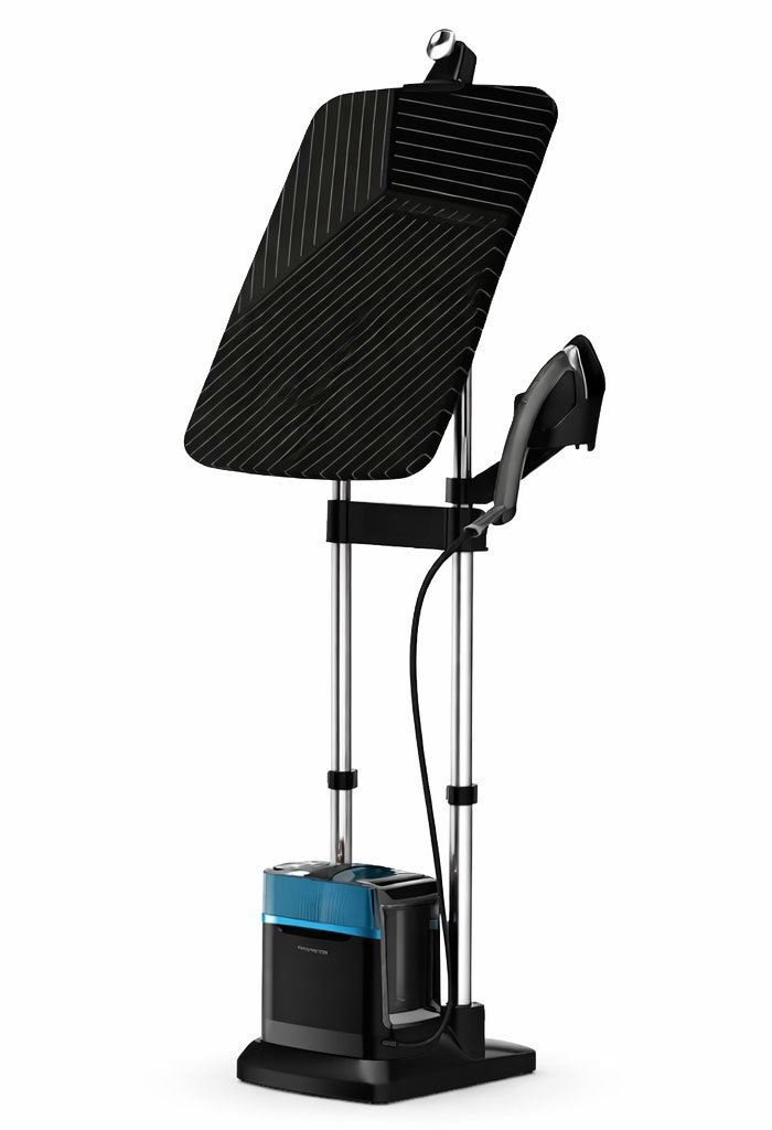 Muestra la plancha vertical de vapor Rowenta QR2021