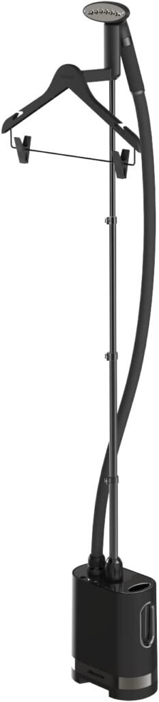 Muestra la plancha vertical profesional  SteamOne Stilys SY70SB